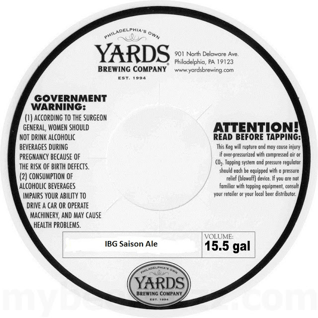 Yards - Rope and Anchor Ale, Cookie Swap Weisse, Bayou Boys Porter, IBG Saison ALe, Pilsendelphia IPL, Draft Day IPA, The Punter Ale, Chyea Vanilla Heis Ale, Cavsbrau Ale, Sweet Pea Gold Ale, Coopers IPAtch Ale, Callowhill Koelsch Style Ale, Sour Pynk Ale, Stynk Ale, 99 Problems But a Mitch Aint One Ale, Lazy Hammock Summer Wheat, Vagabond Mile Stretch Ale, BA RIS, IBG Grapefruit Pale Ale, Idaho 7 IPA, Cuvee Buananno Ale, Eureka IPA, Tri-S-A, Citra Talbot Ale, IPAtch, Action IPA, Unite Ale, Rasasvada Ale, Dancing IPA, Sprung From Hope IPA, PJ The Elfs IPA, MFK India Pale Ale, Latitude 39 Degree Ale, Heavy Manners Stout, Gluckliches Katzenlager, Brewbik’s Cube, Gannons Red Session IPA, Eureka Effect IPA, Bitter Landlord Ale, Happy Honky Ale, Jersey Legend Ale, MaGerks Pale Ale, Loral Lager, Sun Inn Ale, Jersey Juice Ale, Brandywine Brawler Ale, Zusamenfest Lager, Molly Petite Cherie Ale, Brew Unto Others, Cherry Picker Ale, Uncle Brents Brew, Atmosbeeric Pressure Ale, Barrel Aged Extra Special Ale, Haunted Forever, Philly Special Lager & Goatface Killah Lager 8 apost5 111
