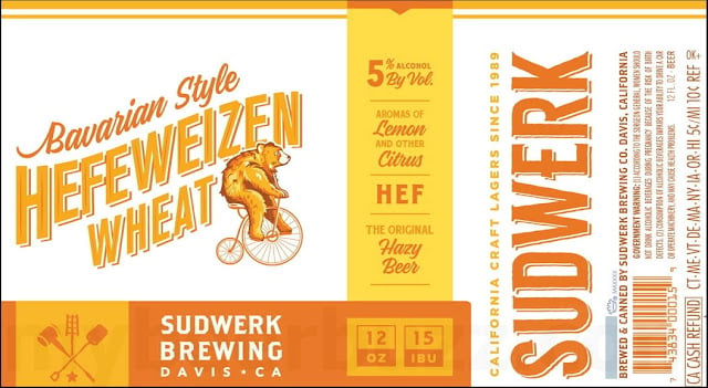 Sudwerk & UC Davis Team Up For Gunrock Lager / Hoppy Hazy Lager / Bavaian Style Hefeweizen Wheat 8 apost5 87