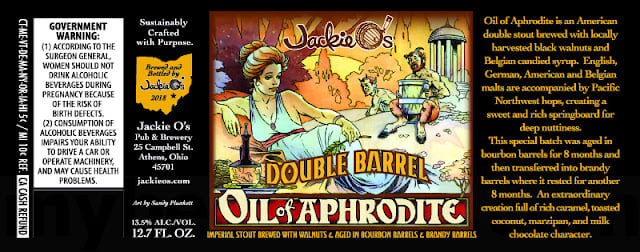 Jackie O’s Oro Negro Bourbon Barrel Stout Returns, Bourbon Barrel Skipping Stone, Double Barrel Oil Of Aphrodite,Babbling Brook, Bourbon Barrel Brick Kiln, Who Cooks For You,The Ties That Bind, Antik, White Knobs Black Diamonds, MXD FRM, Perpetum & Dynamo Hum 11 apost5 96