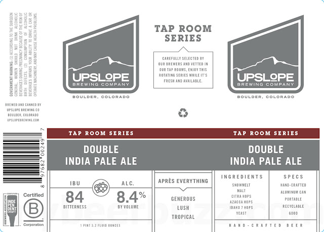Upslope Black Tea Shandy, Foreign Style Stout w/Cherries, DIPA, West Coast IPA, Grapefruit Radler Coming To Tap Room Series 19.2oz Cans 13 apost6 21