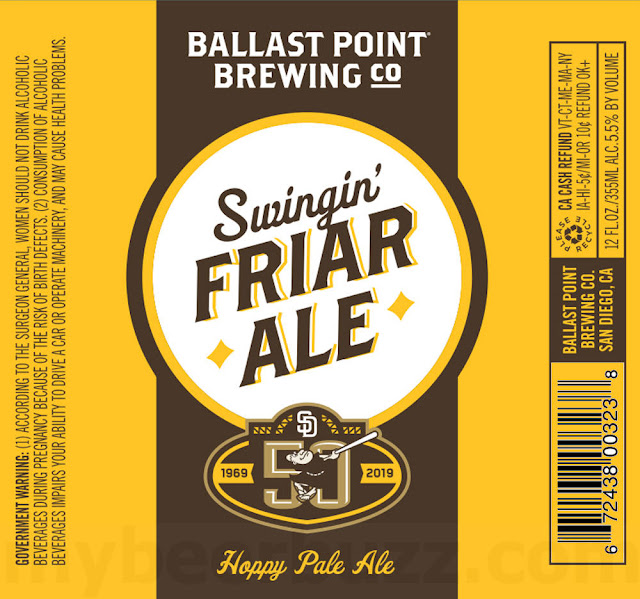 Ballast Point Adding Swingin’ Friar Ale For San Diego Padres Baseball Ballast Point Adding Swingin’ Friar Ale For San Diego Padres Baseball