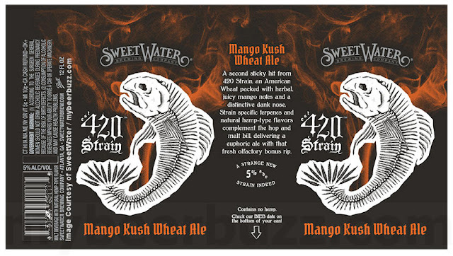 SweetWater Adding 420 Strain Mango Kush Wheat Ale Cans & Bottles SweetWater Adding 420 Strain Mango Kush Wheat Ale Cans & Bottles