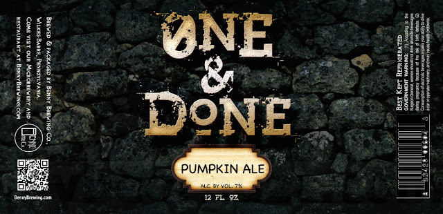 Benny Brewing Adding One & Done Series Black IPA, DIPA, Pumpkin Ale, Wet Hop IPA, Grapefruit Session IPA, Bourbon Imperial Stout, Honey Baltic Porter, Session IPA, Pilsner, Saison, Equinox DIPA, Mosaic DIPA, Raspberry Berliner Weisse, Pumpkin, Alpha King Experiment & Mango DIPA Cans 8 apost7 96
