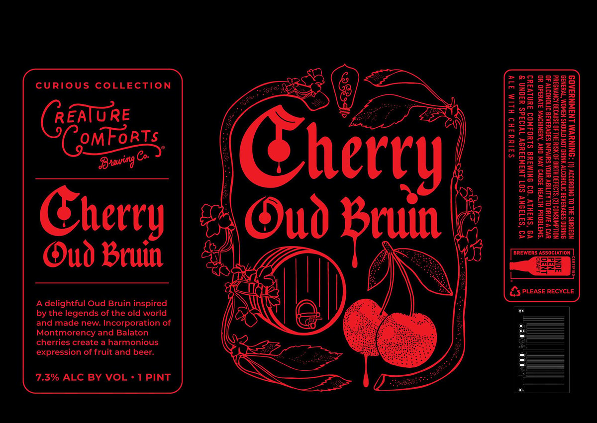 Creature Comforts Adding Cherry Oud Bruin & Fonio Lager Collaboration Creature Comforts Adding Cherry Oud Bruin & Fonio Lager Collaboration