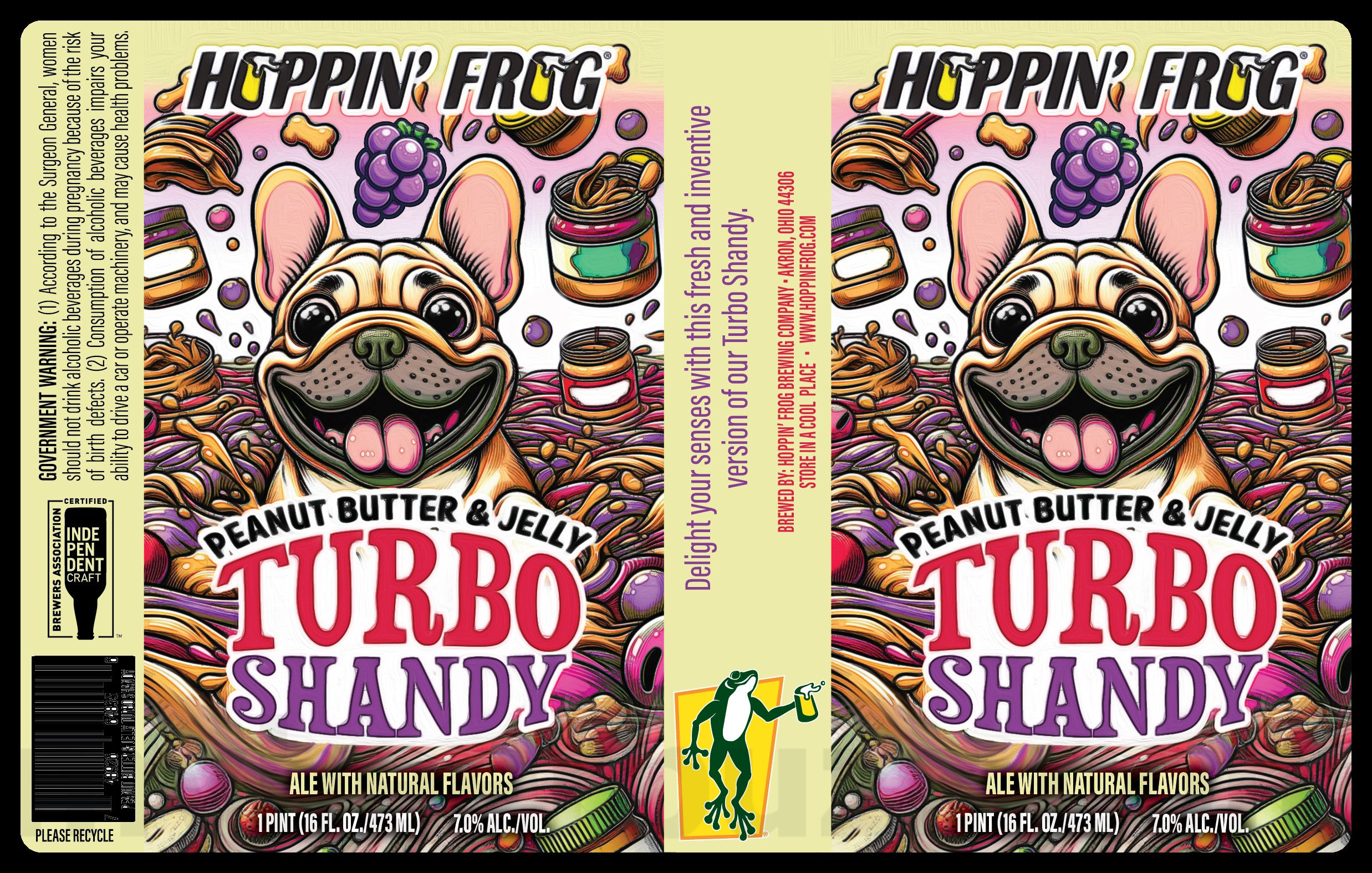 Hoppin’ Frog Adding Wet Hop IPA, Peanut Butter & Jelly Turbo Shandy and Double Barrel-Aged B.O.R.I.S. Frog-Hattan Hoppin’ Frog Adding Wet Hop IPA, Peanut Butter & Jelly Turbo Shandy and Double Barrel-Aged B.O.R.I.S. Frog-Hattan