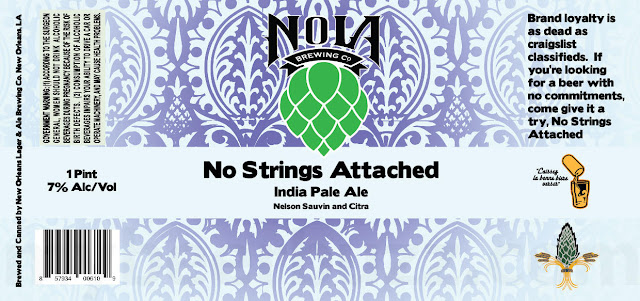 NOLA Brewing Adding Moon Shoes Galaxy IIPA, Spud Heavy, No Strings Attached, LA Lager, Born Again Hooligan,Arabella, Curved Space Thyme, Blonde Ale, Bad Decision Lemur IPA, Hopitoulas Pineapple Habanero, Island Remedy, Runaway Gem, Forklift Joyride & Twins Basil Twins 16 apost8 390