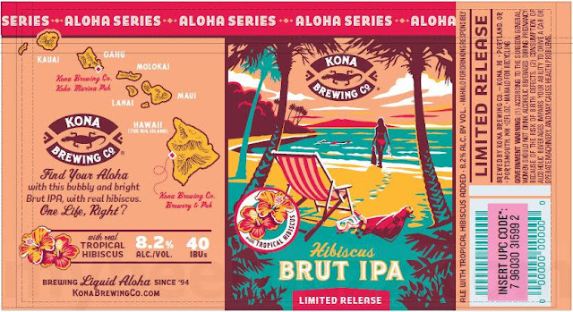 Kona Adding Dragon Fruit IPA, Hibiscus Brut IPA, Mai Time, Kona Light, Mai Time Light, Kamuela Cold IPA, Kamuela Kolsch & Island Colada Cream Ale 14 apost9 93