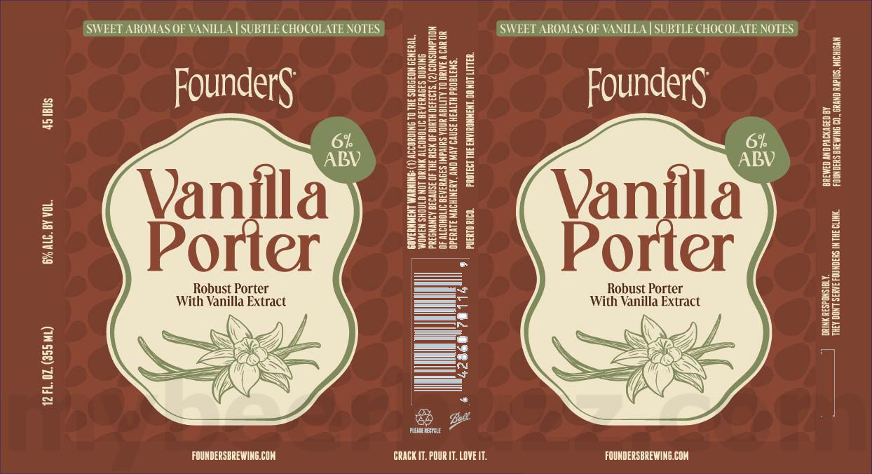 Founders Adding Oatmeal Stout, Winter Bock, Blonde Roast & Vanilla Porter Cans 13 apostHLPA 197