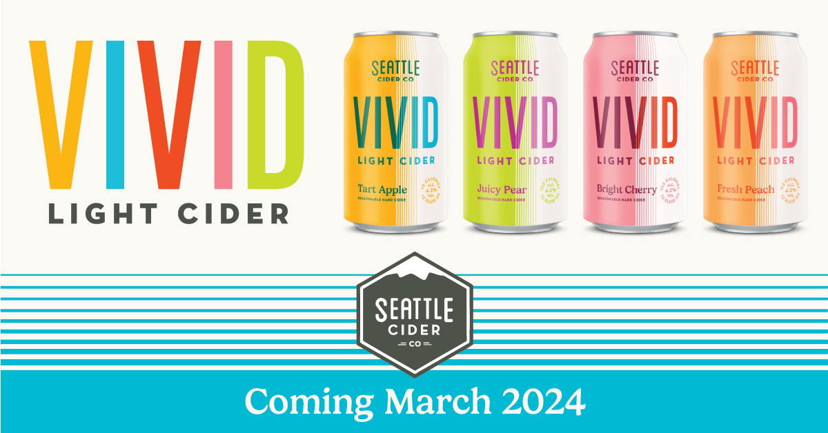 Seattle Cider Co Launches VIVID Light Cider; Four Refreshing Light Cider Flavors Seattle Cider Co Launches VIVID Light Cider; Four Refreshing Light Cider Flavors