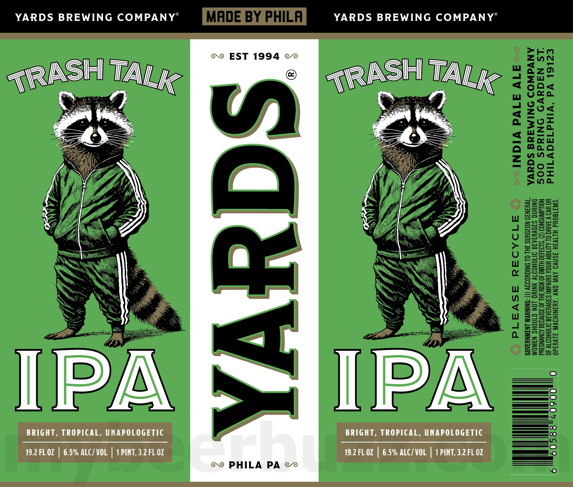 Yards Brewing Adding Yards IPA Trash Talk Yards Brewing Adding Yards IPA Trash Talk