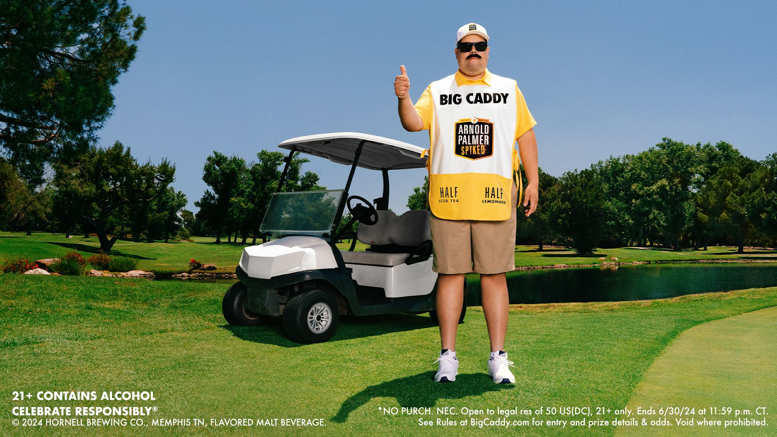 Spot The BIG Caddy, Win A VIP Golf Trip from Arnold Palmer Spiked 8 apostHLPA BilSurfacePro9 2