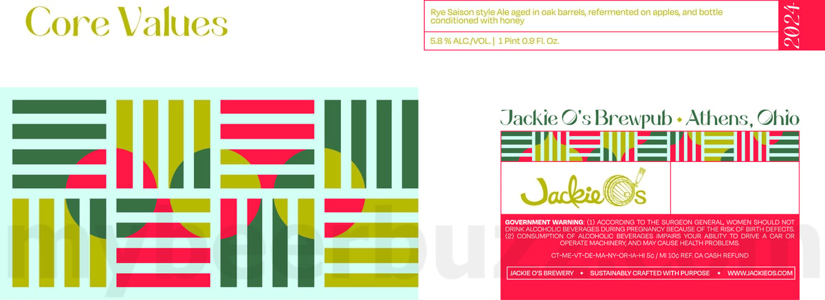 Jackie O’s Adding Temple Of Minerva, Apple Brandy Barrel Dark Apparition, Overcoil, Core Values & Cobblestone Jackie O’s Adding Temple Of Minerva, Apple Brandy Barrel Dark Apparition, Overcoil, Core Values & Cobblestone