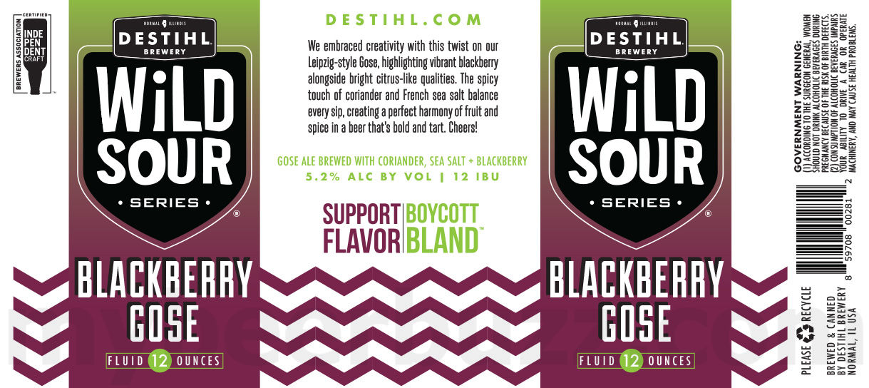DESTIHL Working On Wrexham Lager Export / Tenebrous / Redbird Ale / Battle Bird / Wild Sour Lynnbrook Raspberry / Wild Sour Blackberry Gose 12 apostMBB 1092