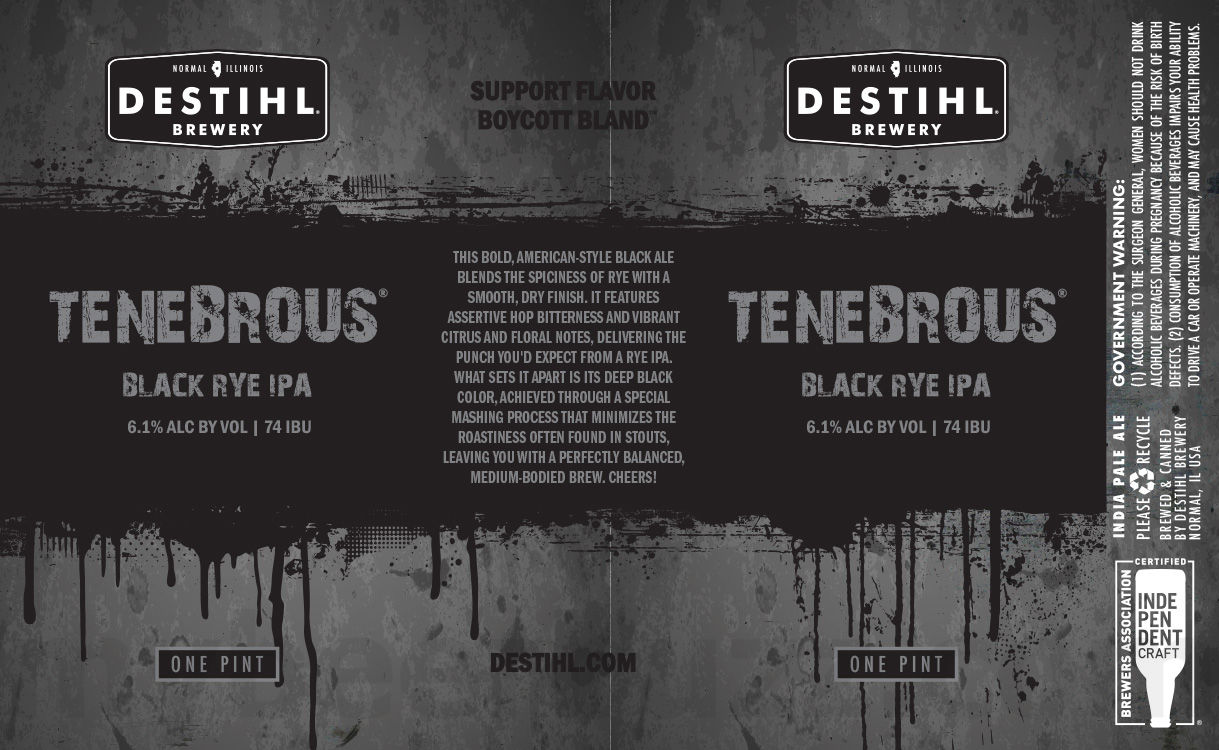 DESTIHL Working On Wrexham Lager Export / Tenebrous / Redbird Ale / Battle Bird / Wild Sour Lynnbrook Raspberry / Wild Sour Blackberry Gose 16 apostMBB 1096