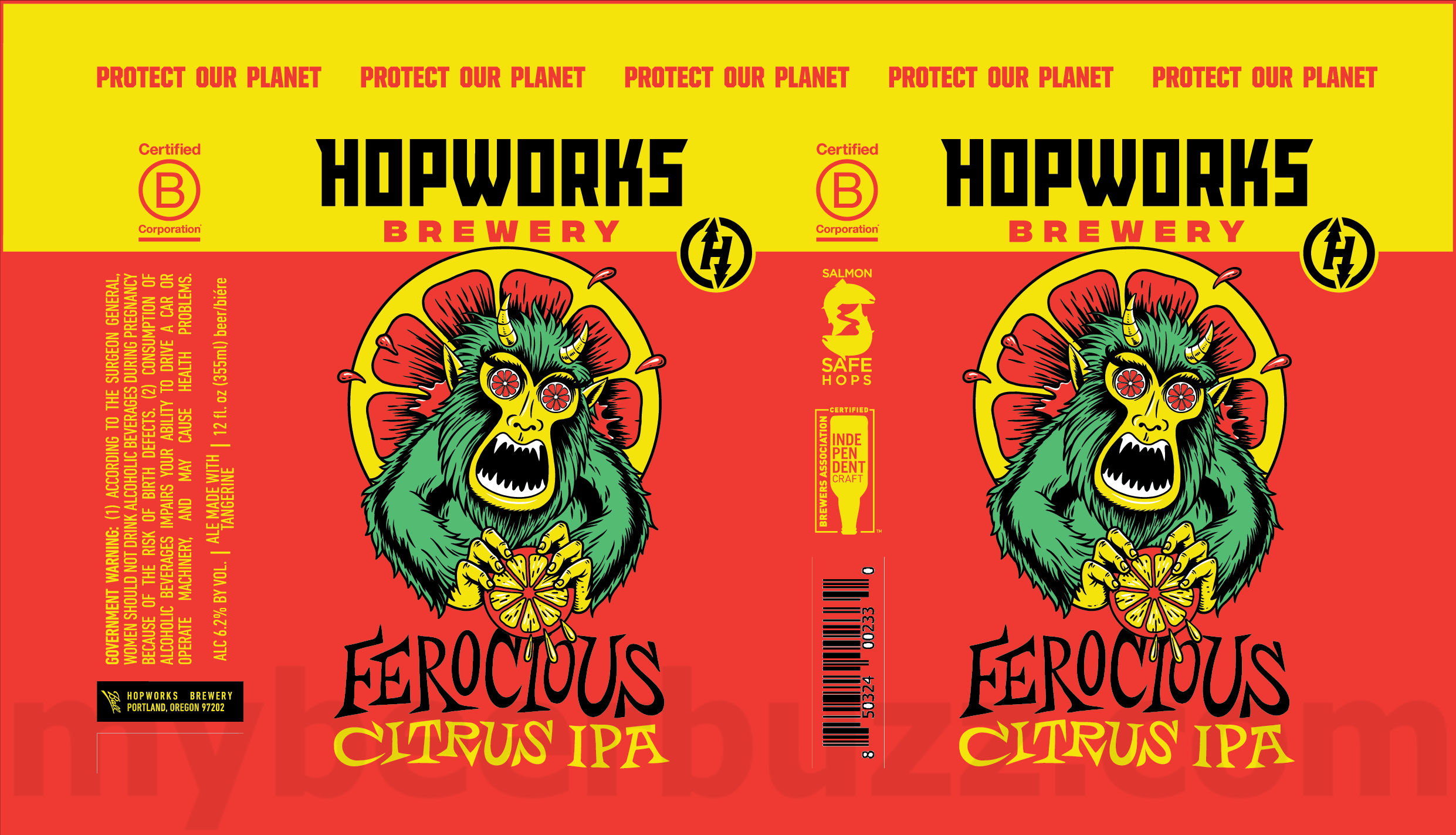 Mybeerbuzz .com Highlights Hopworks Ferocious Citrus IPA, Totally Radler, Blackberry Haze IPA & Rindless Watermelon Gose (Review) 11 Hopworks Adding Ferocious Citrus IPA
