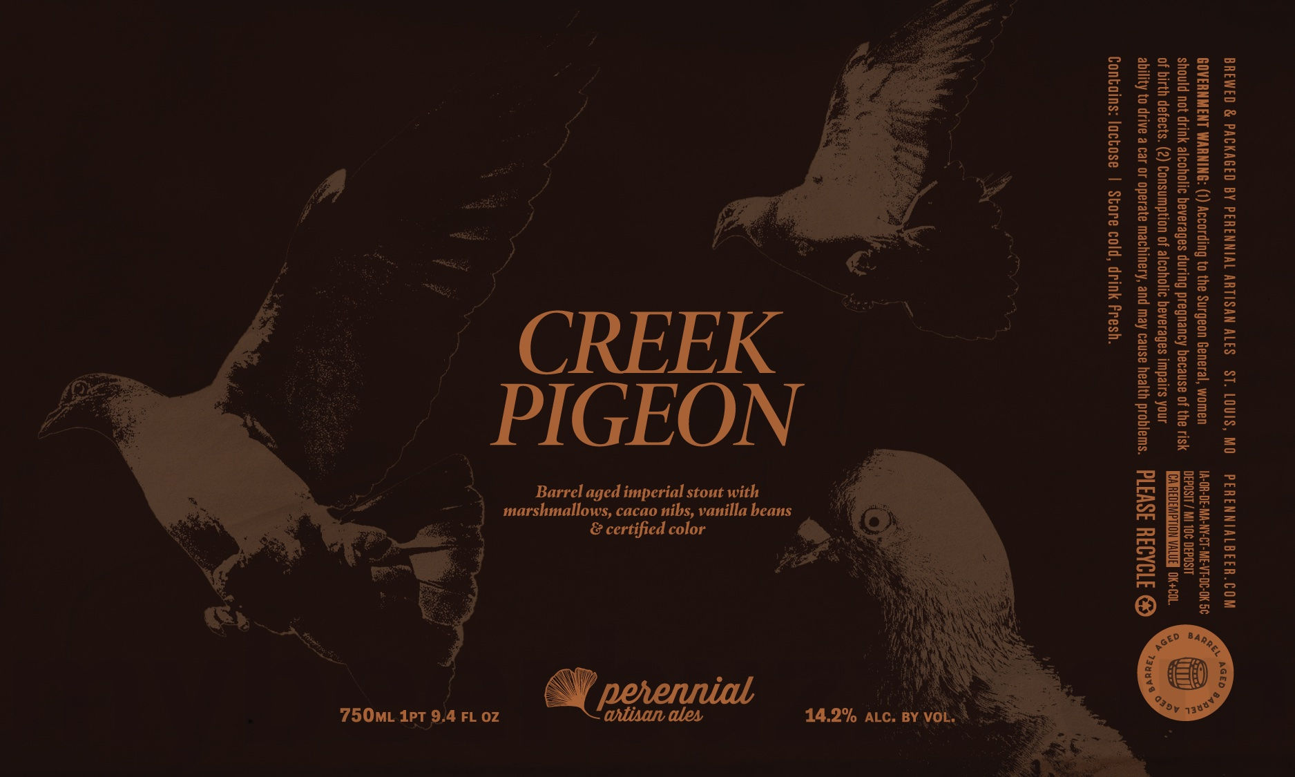 Perennial Artisan Ales & Perennial On Lockwood Collaborate Of Fourth Orbit / Theodore Rex / Pacific Rim / Static Electricity / Creek Pigeon / Baggy Jeans / Merna / Sattelite Segments / Open For Business / Khaman / Theodore Rex / Barrel-Aged 17 / Fen Fen / The Nice Slice / Climate Promise 32 apostMBB 1127