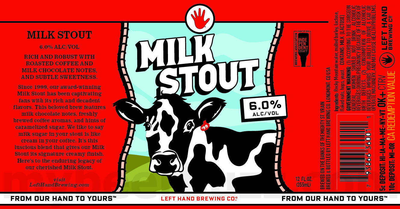 Left Hand Updating Milk Stout Cans Left Hand Updating Milk Stout Cans