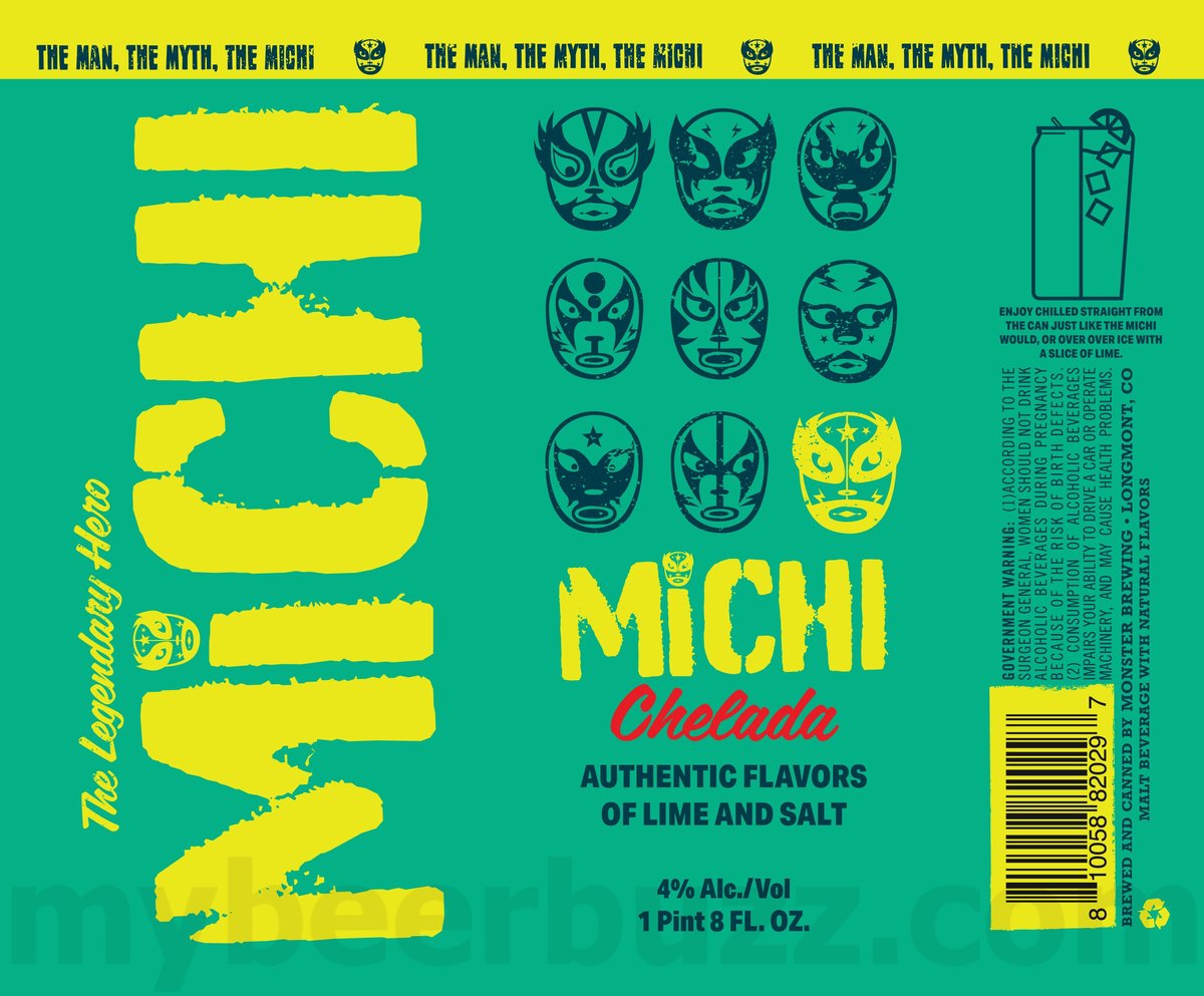 Monster Brewing Adding Michi Michelada & Michi Chelada Lime 12 apostMBB 1152