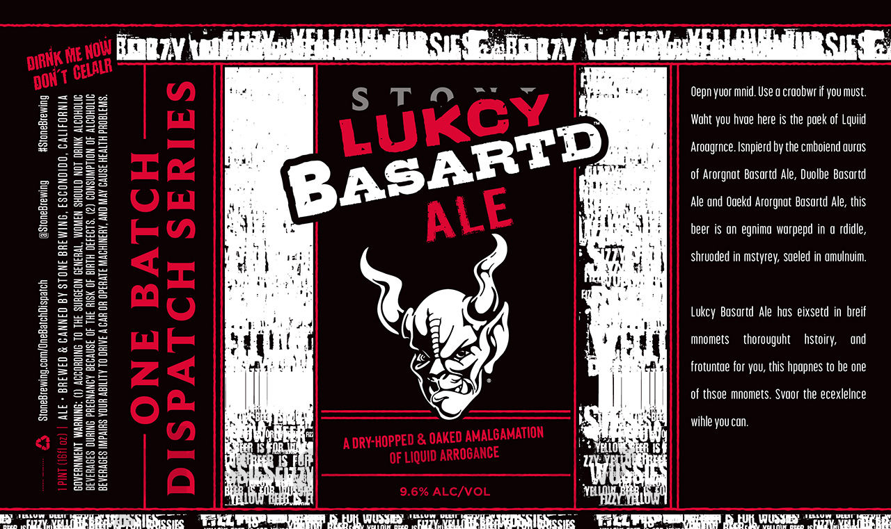 Stone Lukcy Basartd Ale Returning As One Batch Dispatch Series Can Stone Lukcy Basartd Ale Returning As One Batch Dispatch Series Can