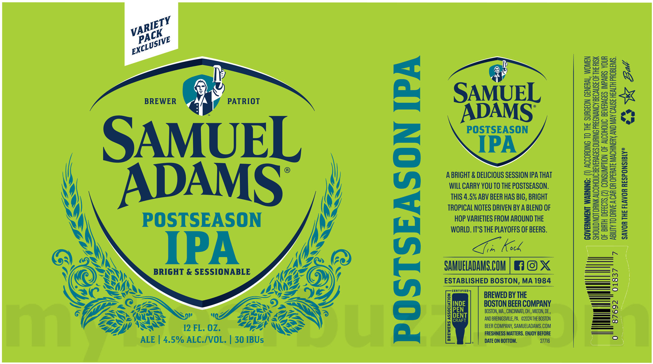 Samuel Adams Adding Breakaway Blonde & Postseason IPA Samuel Adams Adding Breakaway Blonde & Postseason IPA