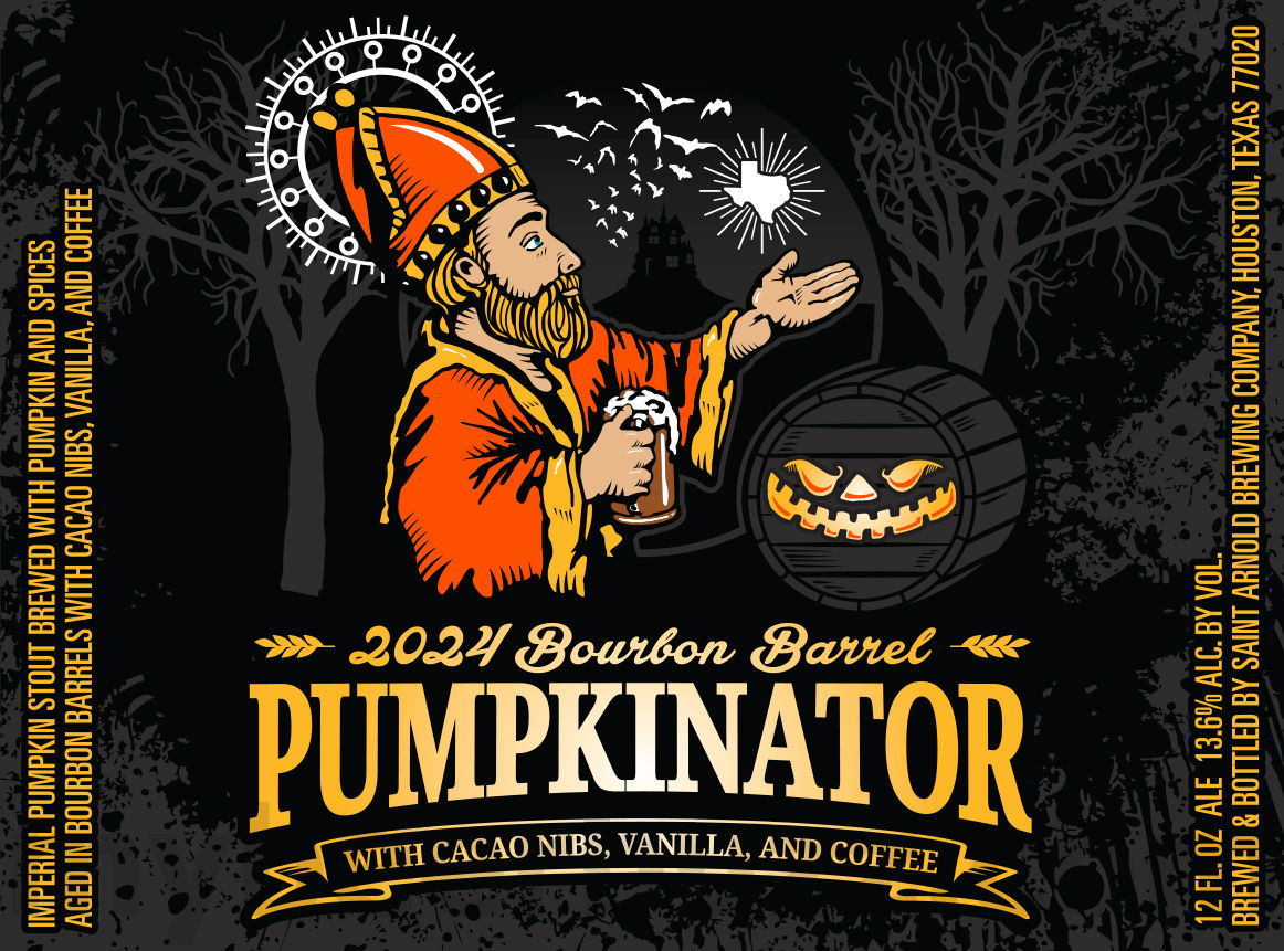 Saint Arnold Working On Pumpkinator 2024 & Bourbon Barrel Pumpkinator 2024 Saint Arnold Working On Pumpkinator 2024 & Bourbon Barrel Pumpkinator 2024