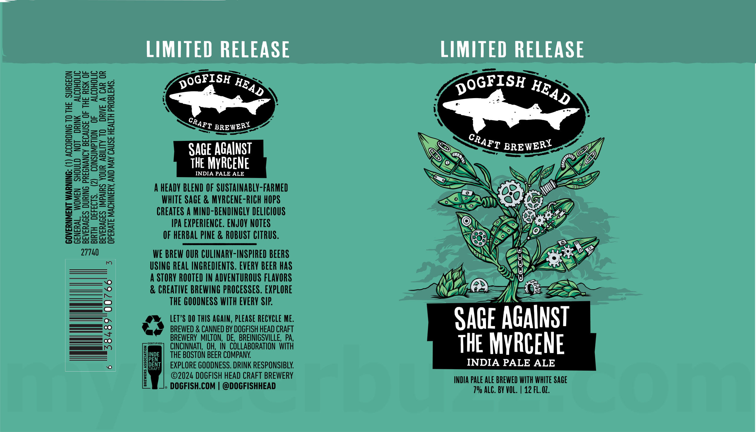 Dogfish Head Working On Sage Against The Myrcene Dogfish Head Working On Sage Against The Myrcene