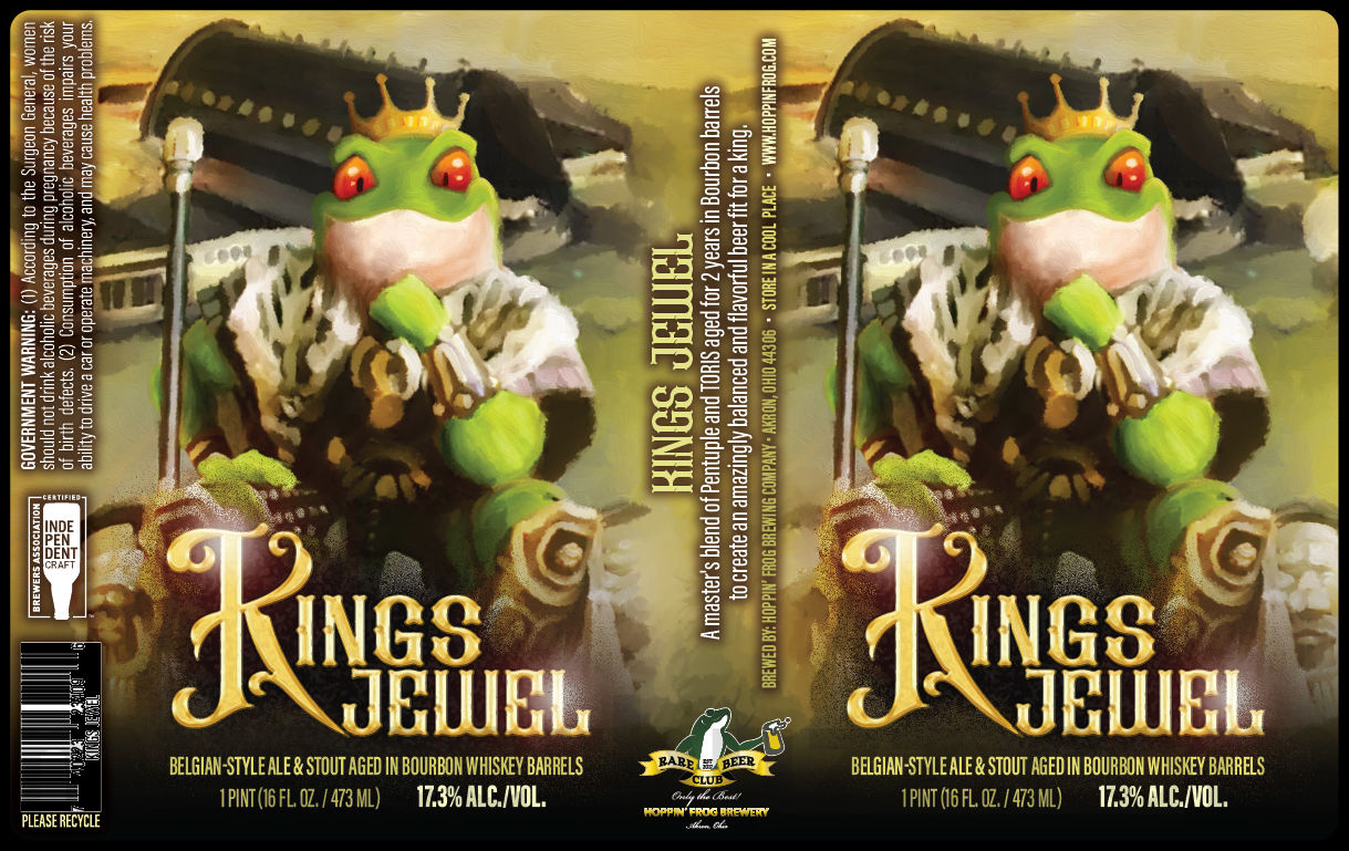 Hoppin’ Frog Adding Spruce Tip Silk Porter, Banana Split Wheat Ale, Black Cherry Cobbler Turbo Shandy, Frogs Got The Jack, Smashing Strawberry Blonde, Kings Jewel & Maple Walnut Chocolate Brownie Pastry Stout 11 apostMBB 1347