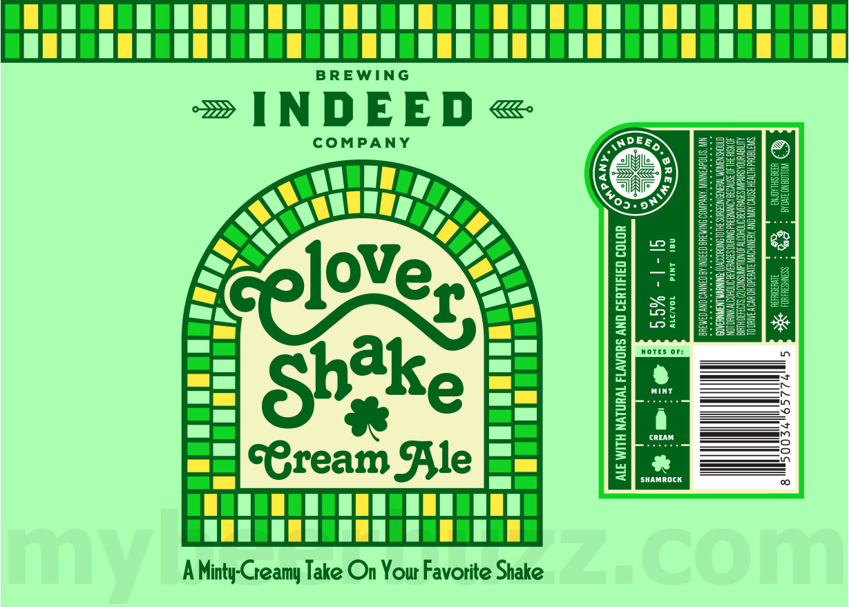 Indeed Adding Fruit Cult Imperial Red, Clover Shake, Tiramisu Cream Ale, Limoncello Style Cream Ale, Peach Cream Ale & Honey Bun 16 apostMBB 1356