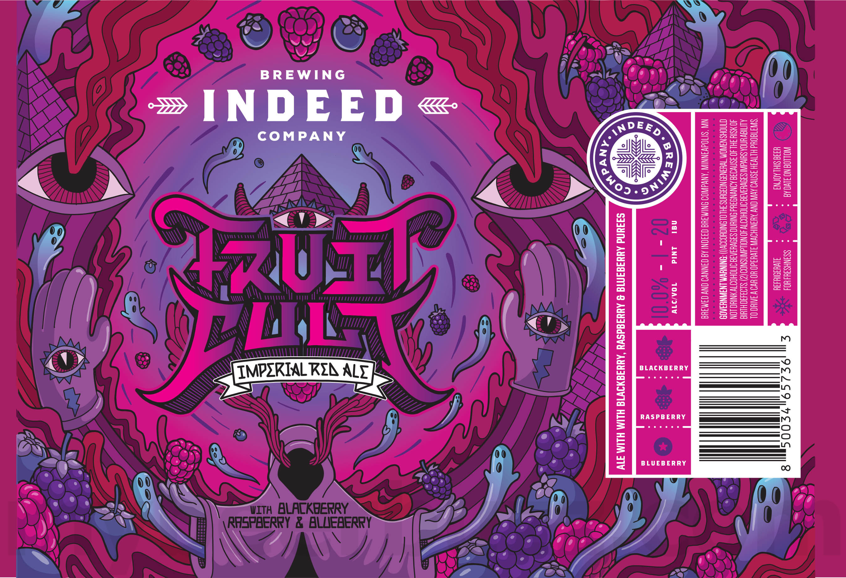 Indeed Adding Fruit Cult Imperial Red, Clover Shake, Tiramisu Cream Ale, Limoncello Style Cream Ale, Peach Cream Ale & Honey Bun 18 apostMBB 1358