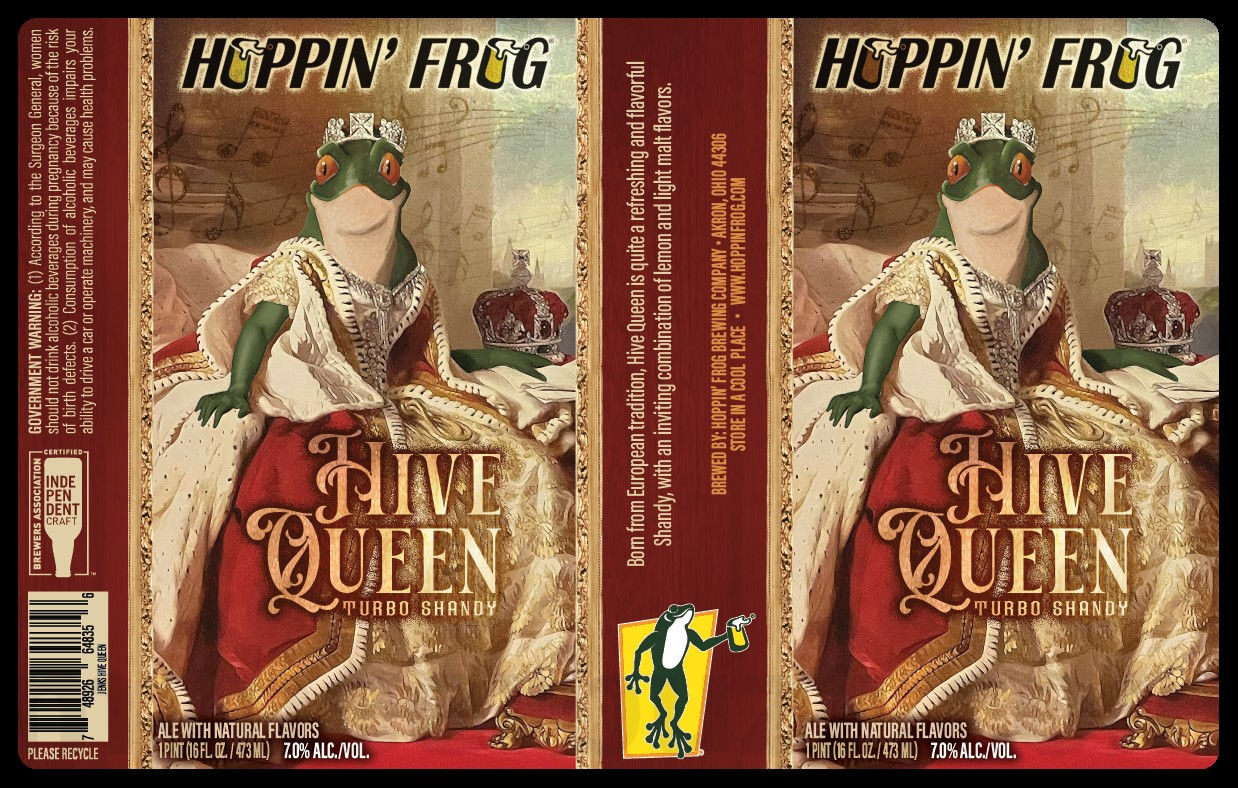 Hoppin’ Frog Adding Hive Queen Turbo Shandy Hoppin’ Frog Adding Hive Queen Turbo Shandy
