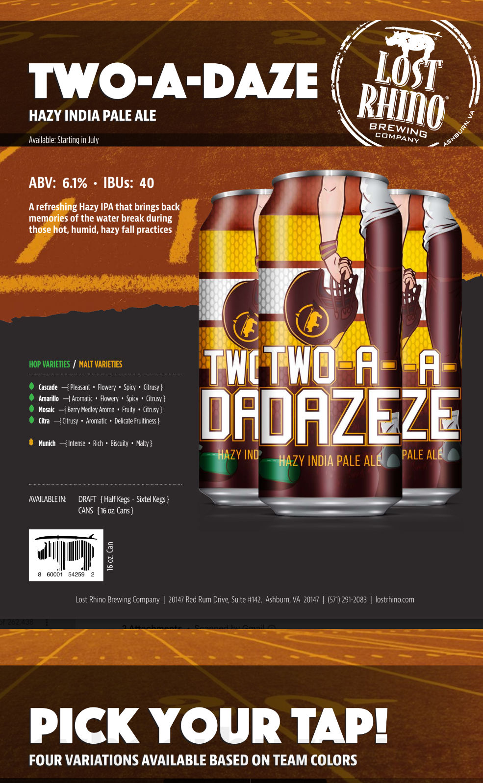 Lost Rhino Brewing To Release a New Hazy NEIPA 8 apostMBB 1380