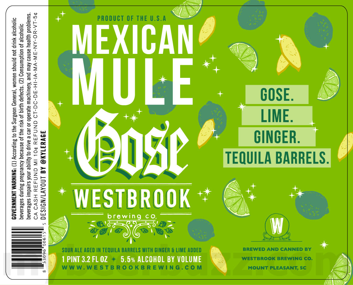 Westbrook Adding IPA, A Very Fine Brown Ale, Orange Hibiscus Gose, Mexican Mule Gose, Winter Blend 2025 & Waves Hazy IPA Cans 14 apostMBB 1385
