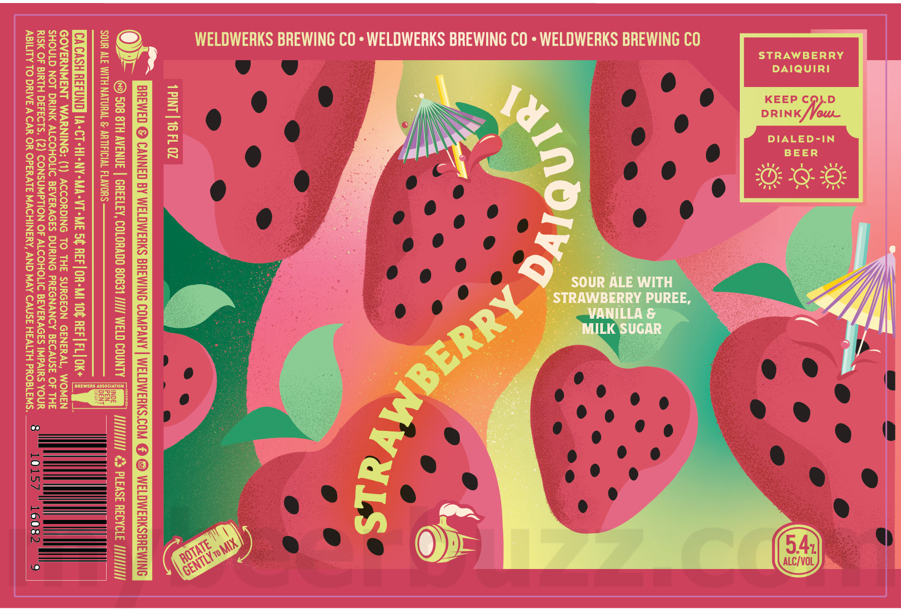 WeldWerks Adding Freezer Aisle Rocky Road, Rocket Pop Parade, Tropical Lightning Storm, Strawberry Daquiri & Cosmic Torero 8 apostMBB 1415