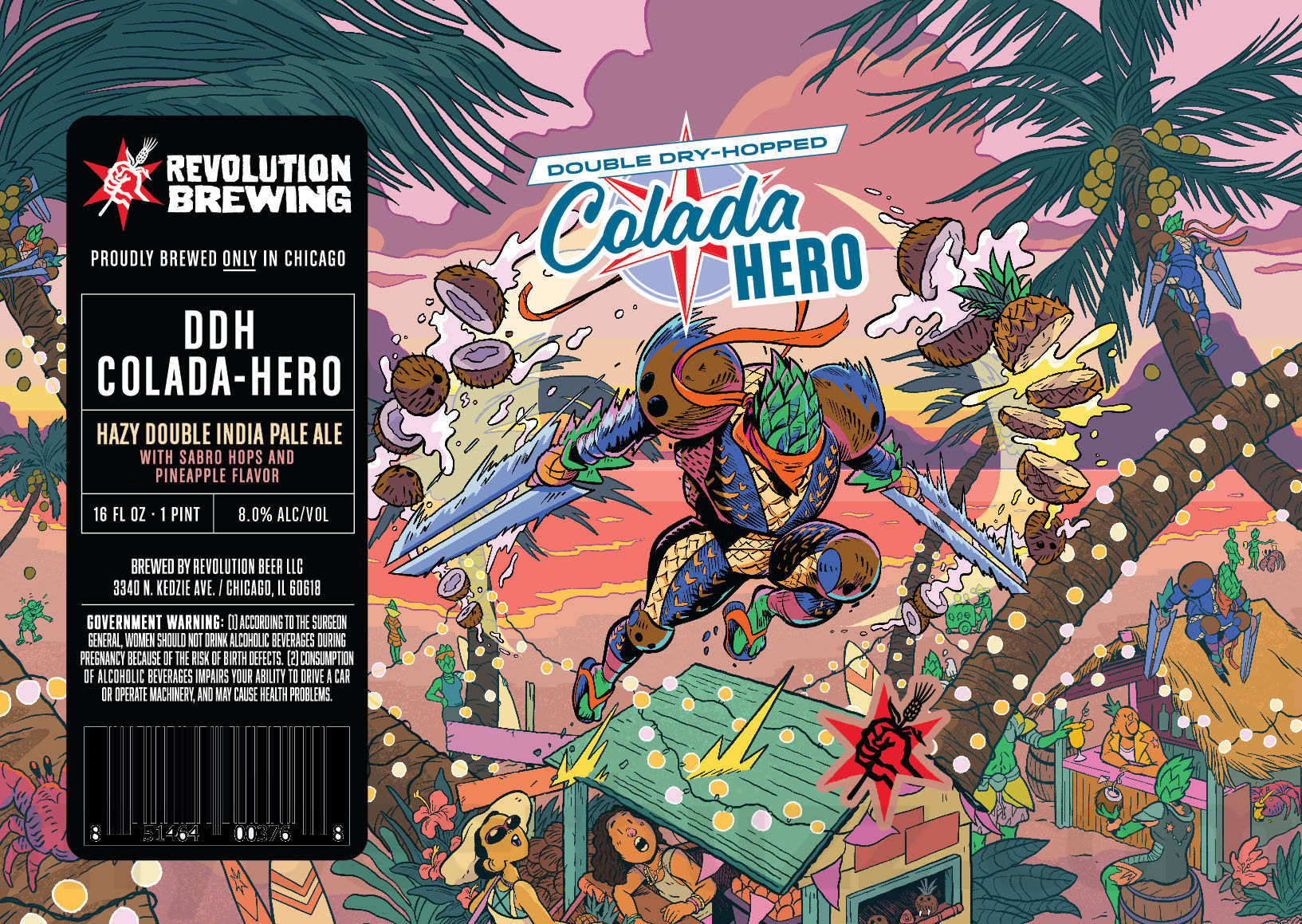 Revolution Adding Double Dry-Hopped Colada Hero Revolution Adding Double Dry-Hopped Colada Hero
