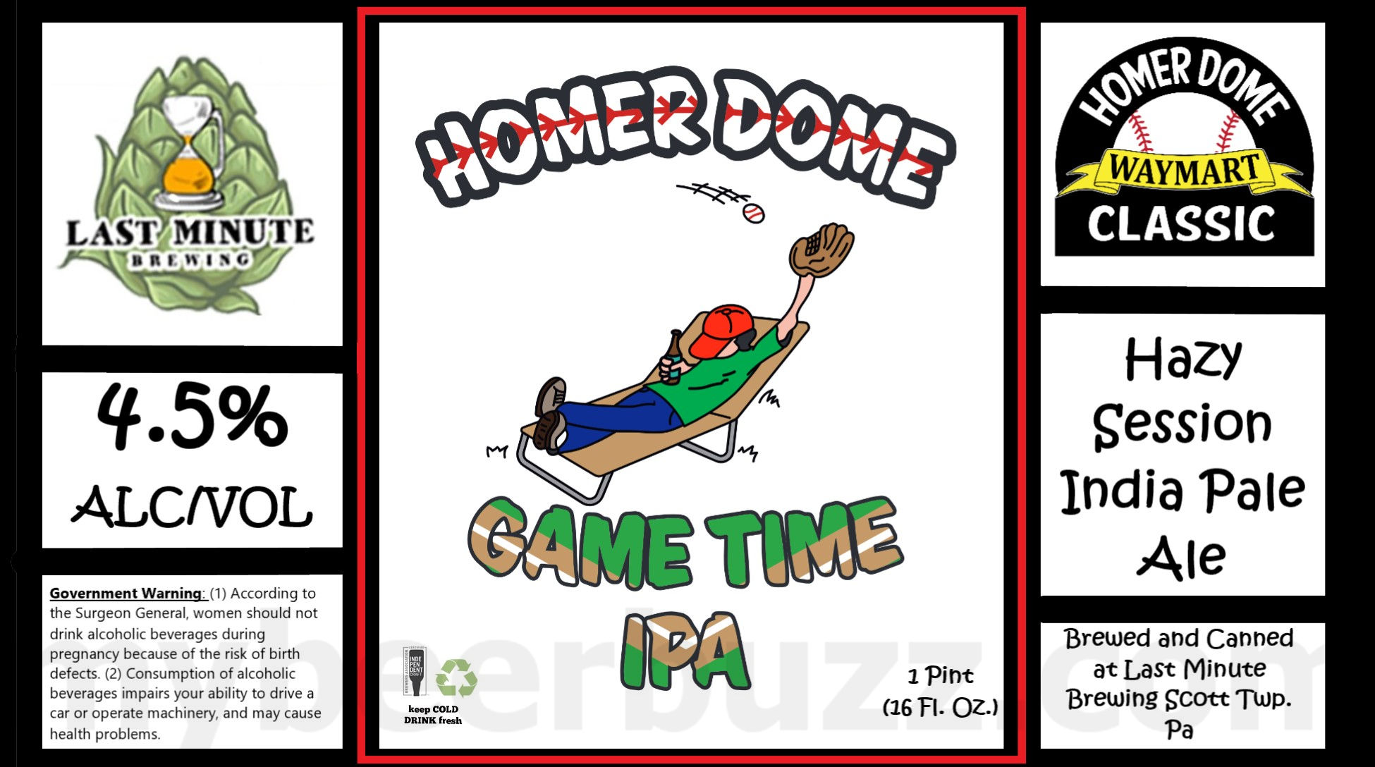Last Minute Brewing Adding Catch Fire, Homer Dome Game Time IPA & Rock Out Clocks Out! 8 apostMBB 1446