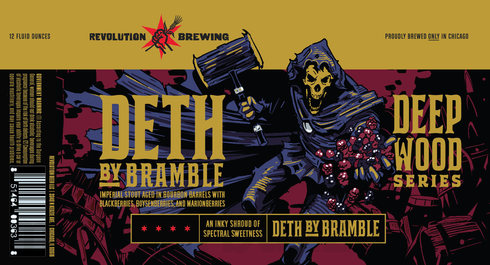 Revolution Brewing Working On Lumberstruck, Double Barrel V.S.O.R. & Deth By Bramble Revolution Brewing Working On Lumberstruck, Double Barrel V.S.O.R. & Deth By Bramble