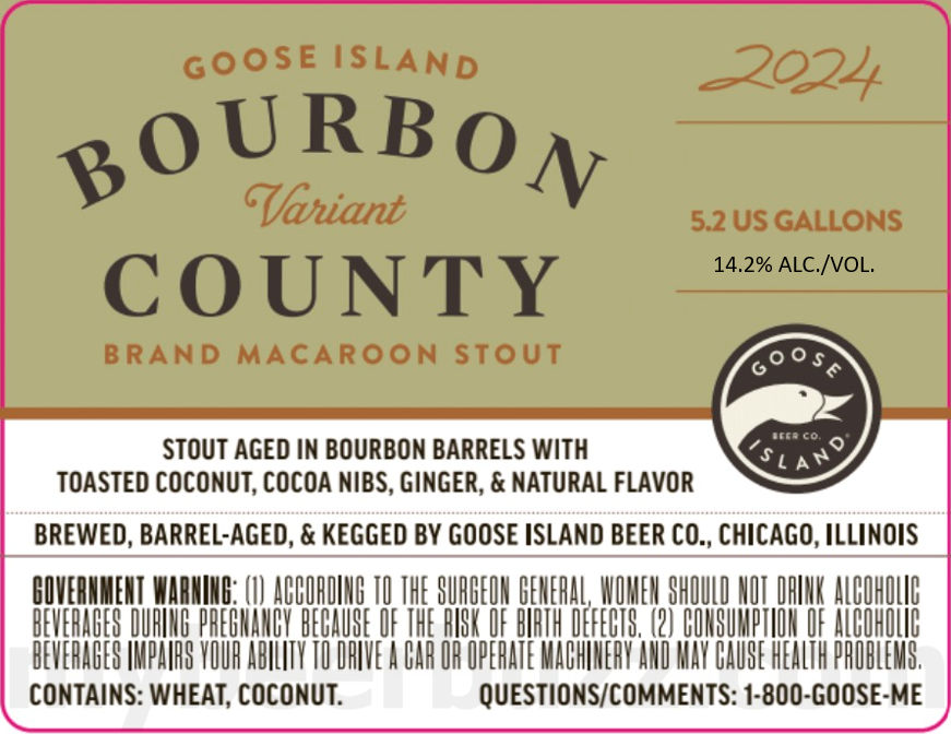 Goose Island Adding Bourbon County Brand Stout Macaroon Stout Variant 8 apostMBB 1498