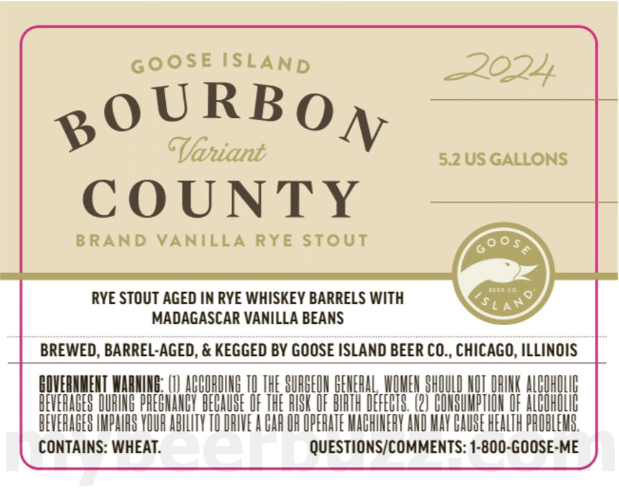 Goose Island Adding 2024 Bourbon County Brand Stout Upside Down Cake Stout, Cordial Stout & Vanilla Rye Stout Variants Goose Island Adding 2024 Bourbon County Brand Stout Upside Down Cake Stout, Cordial Stout & Vanilla Rye Stout Variants