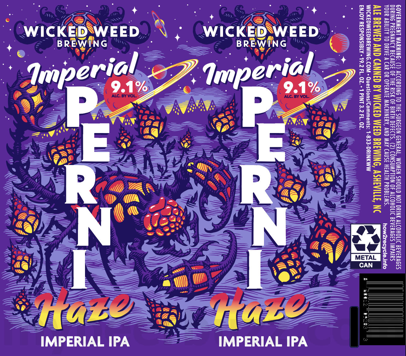 Wicked Weed Working On Imperial Perni-Haze 8 apostMBB 1515