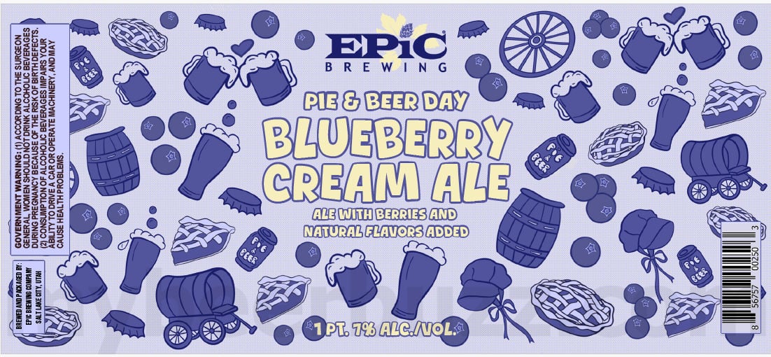Epic Adding Pie & Beer Day Blueberry Cream Ale Epic Adding Pie & Beer Day Blueberry Cream Ale