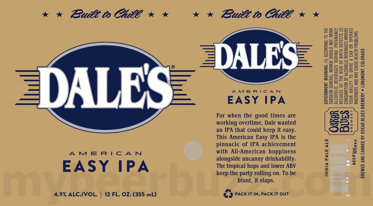 Oskar Blues Adding Dale’s American Easy IPA 8 apostMBB 1539