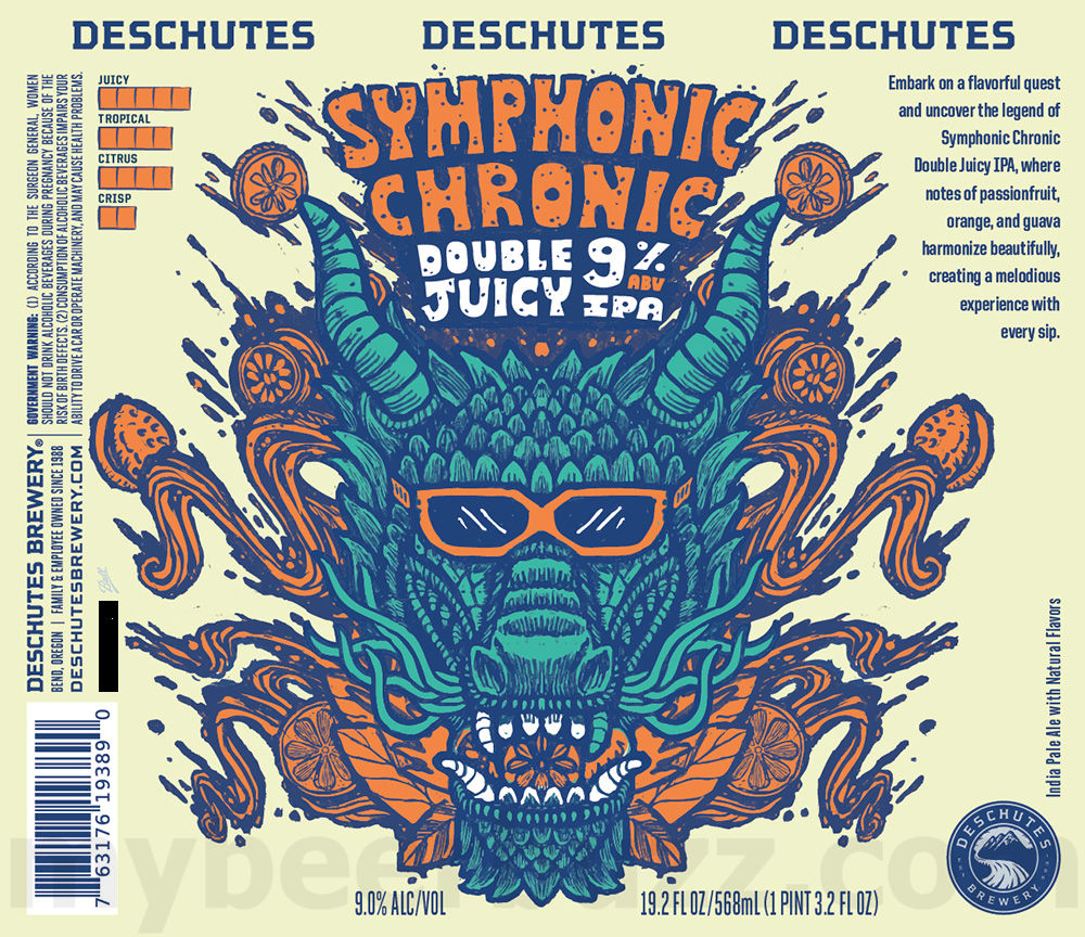 Deschutes Adding Symphonic Chronic Double Haze IPA Pineapple Express, 2025 Symphonic Chronic West Coast-Style IPA & Symphonic Chronic Double Juicy 11 apostMBB 1573