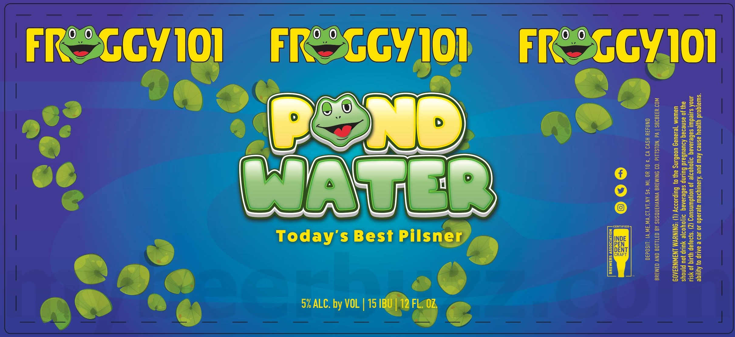 Susquehanna Brewing Adding Froggy 101 Pond Water Susquehanna Brewing Adding Froggy 101 Pond Water