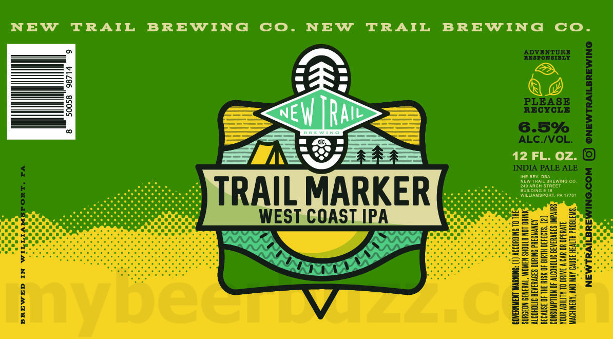 New Trail Working On Blueberry Sour, Trout Bitten, Vivid Glen, Trail Marker, 24/7, The Raven, No Worries, Non-Alcoholic Broken Heel, Moon Lit, Trail Tones, Tropical Fusion, Strawberry Cheesecake Cookie, Peanut Butter Cup Cookie, Talus Dry-Hopped Lazy River Pils, Cascade Dry-Hopped Lazy River Pils, Base Jump, Mosaic Broken Heels & Double Citrus Summit 40 apostMBB 1621