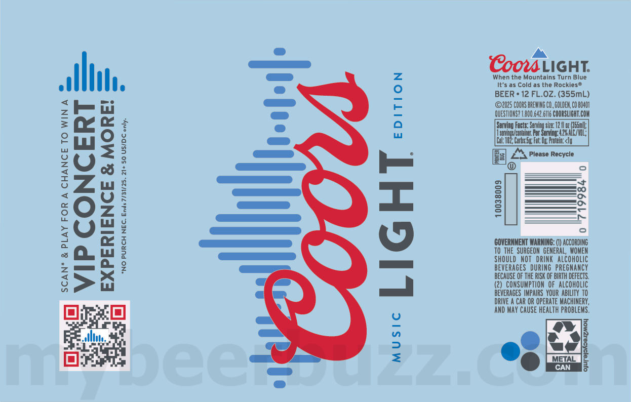Coors Light® Announces New "Chill Amplified" Music Platform Headlined by Lainey Wilson, LL COOL J, Mt. Joy and Tainy 10 apostMBB 1643