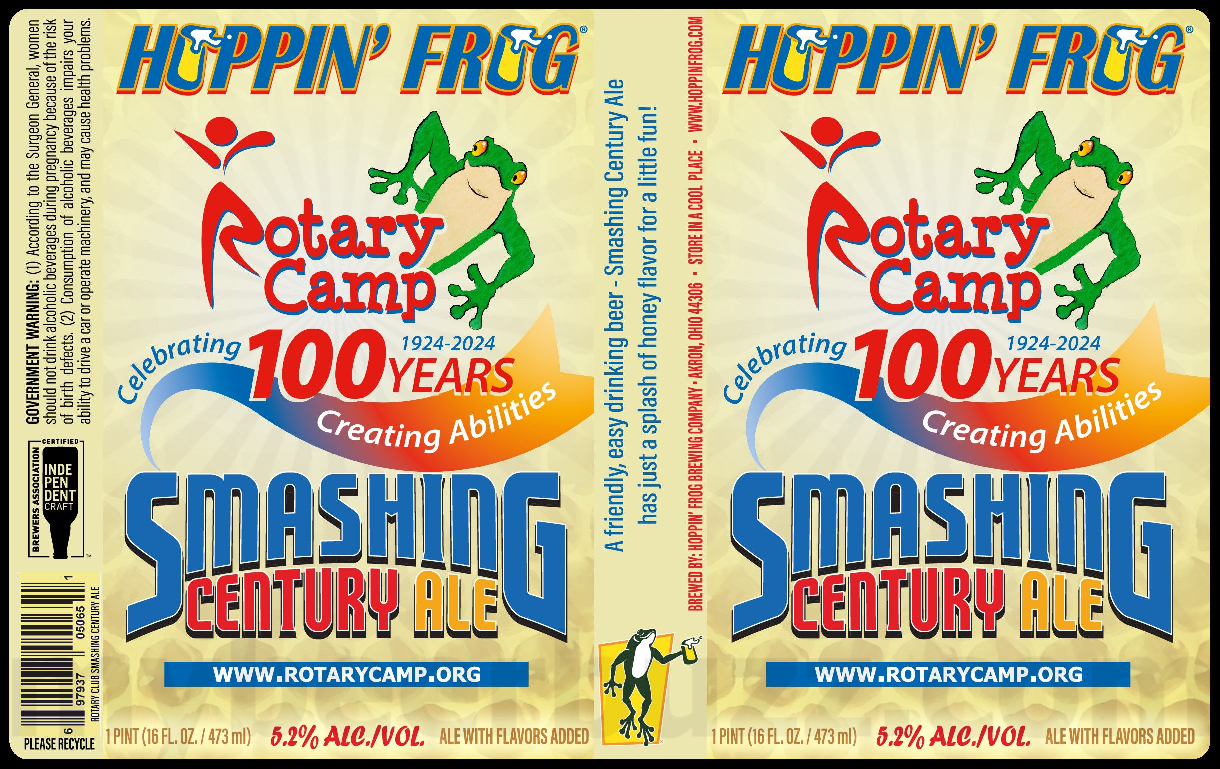 Hoppin’ Frog & Rotary Camp Team Up For Smashing Century Ale Hoppin’ Frog & Rotary Camp Team Up For Smashing Century Ale