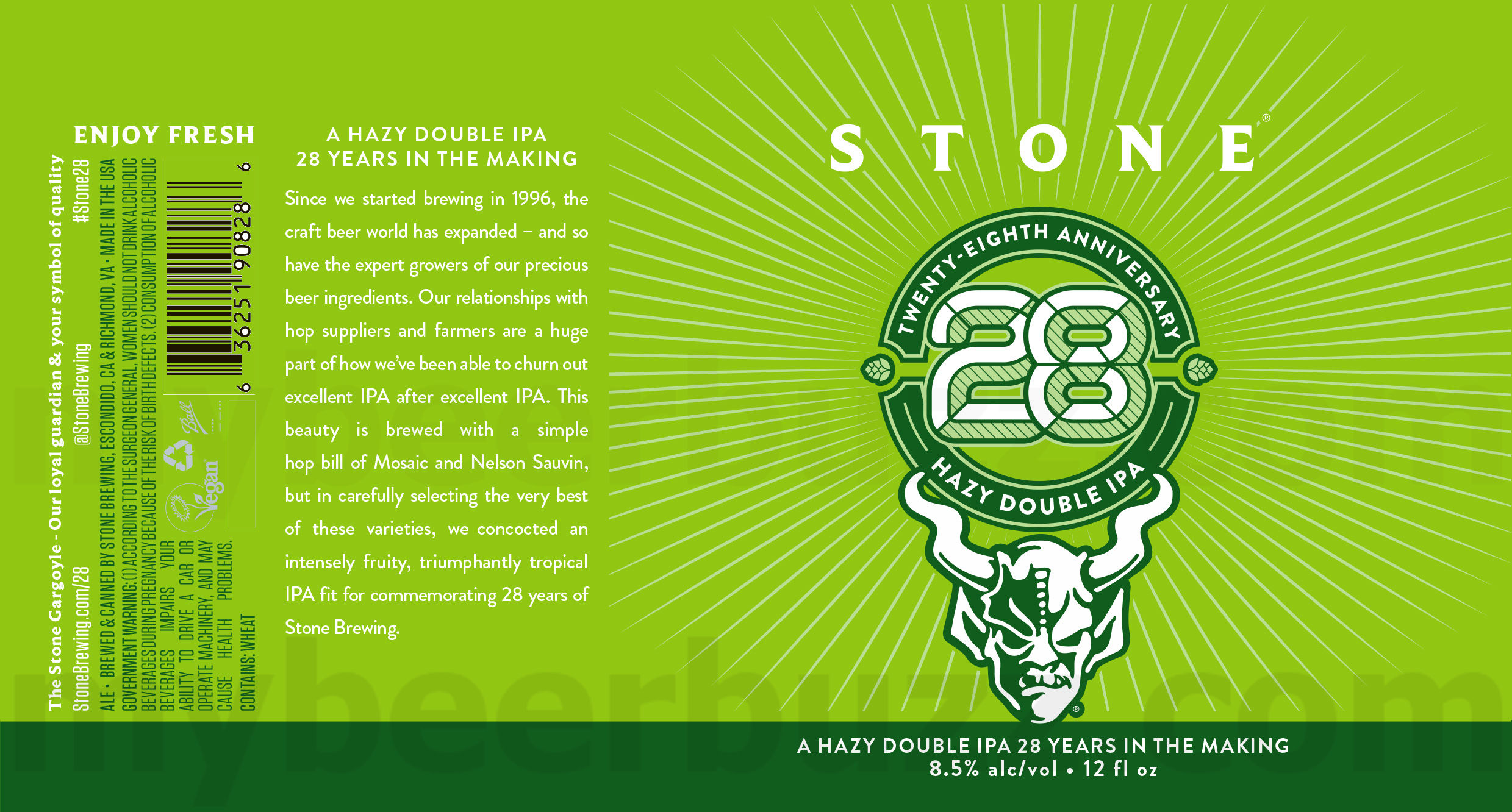 Stone Reveals 28th Anniversary Cans Stone Reveals 28th Anniversary Cans