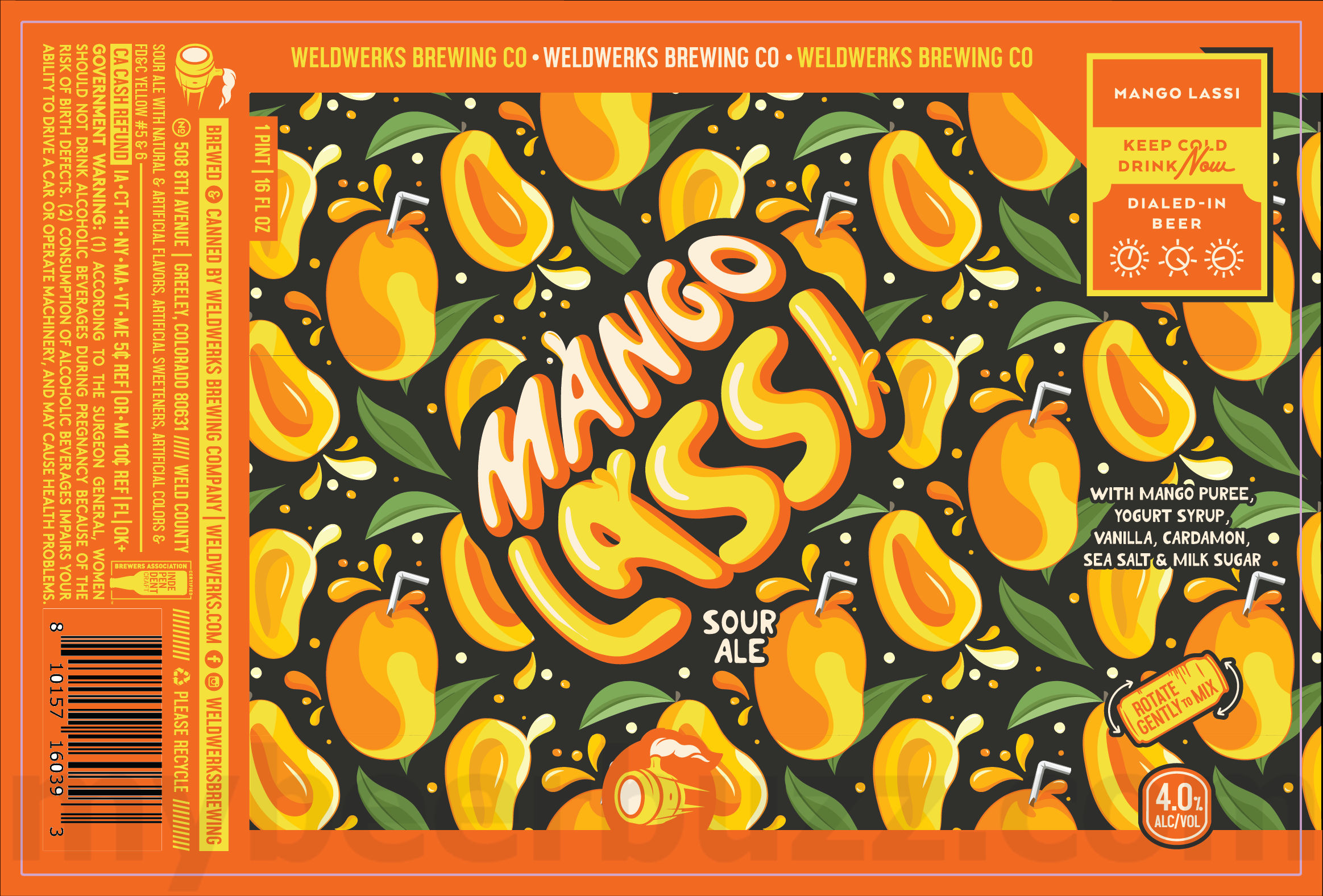 WeldWerks Adding Mango Lassi Sour Ale WeldWerks Adding Mango Lassi Sour Ale