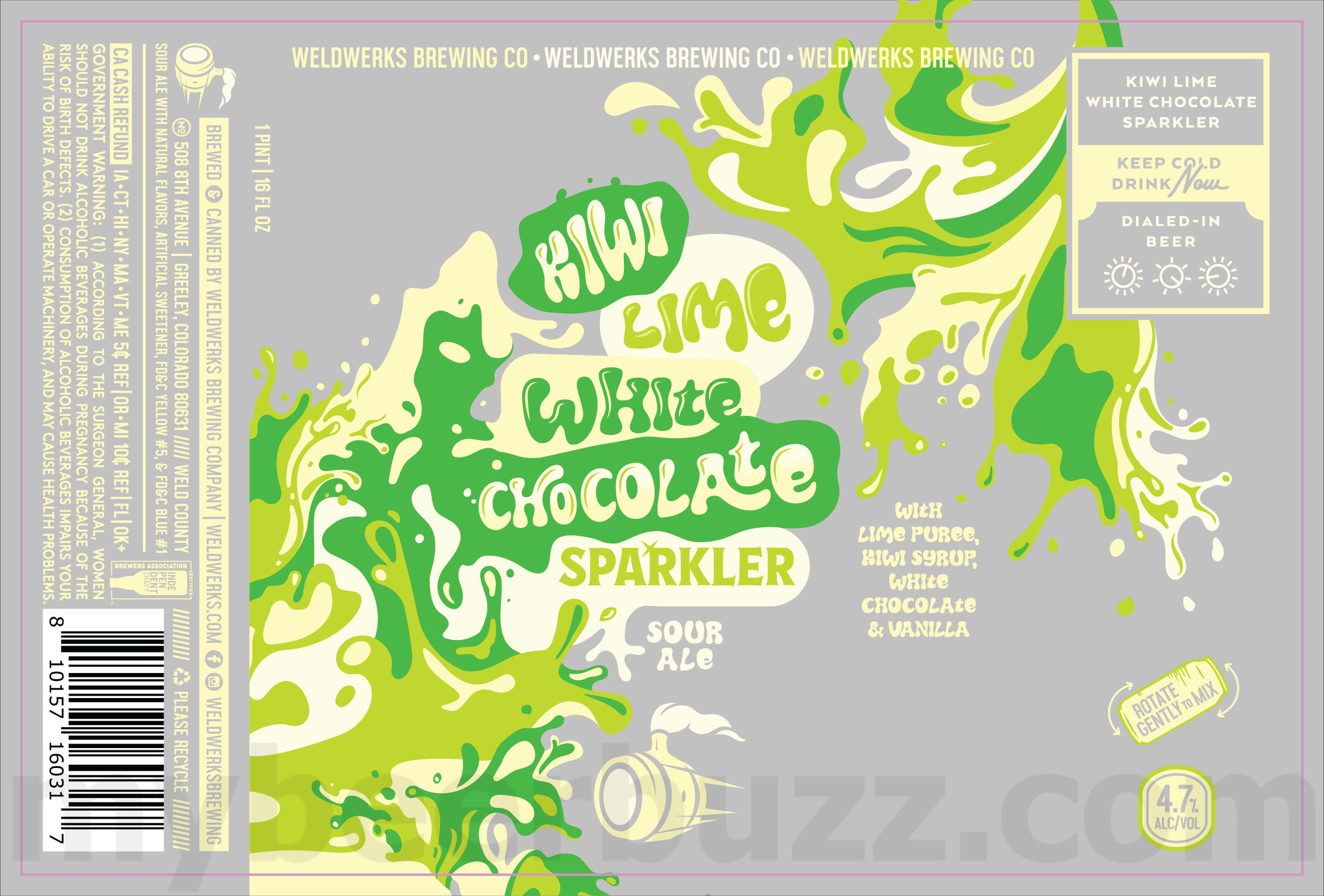 WeldWerks Adding Mango Lassi Sour Ale & Kiwi Lime White Chocolate Sparkler 8 apostMBB 1672