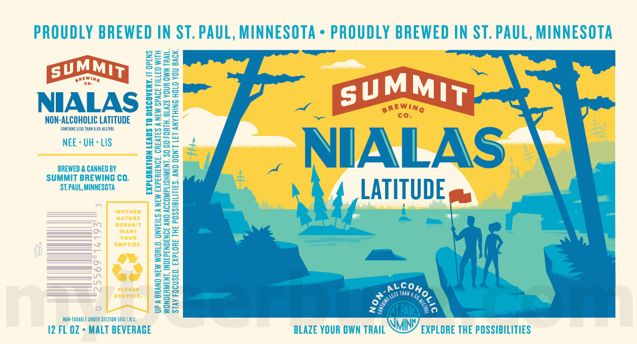 Summit Brewing Adding Nialas Latitude Non-Alcoholic Beer Summit Brewing Adding Nialas Latitude Non-Alcoholic Beer